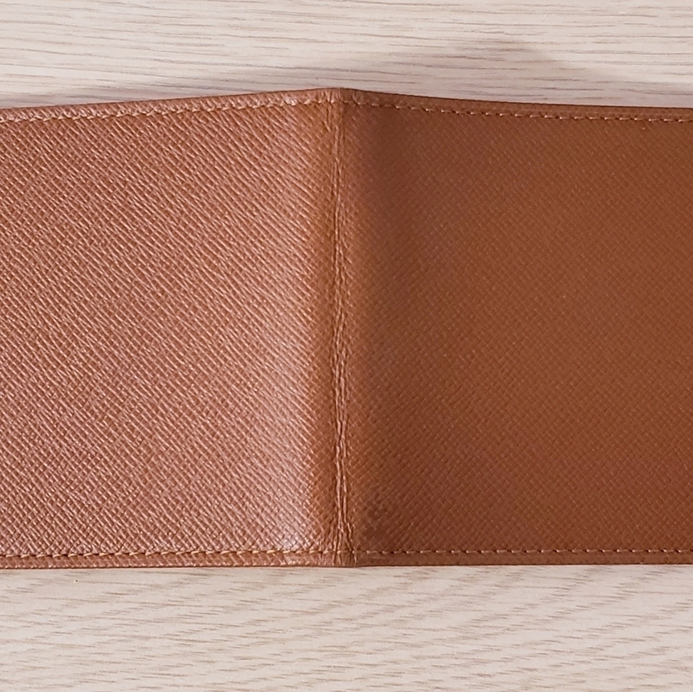 Louis Vuitton Brown Leather Card Holder ID Wallet Case - Picture 10 of 11